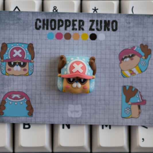 Chopper Cat - Artisan Resin Keycap | ZunoCreations