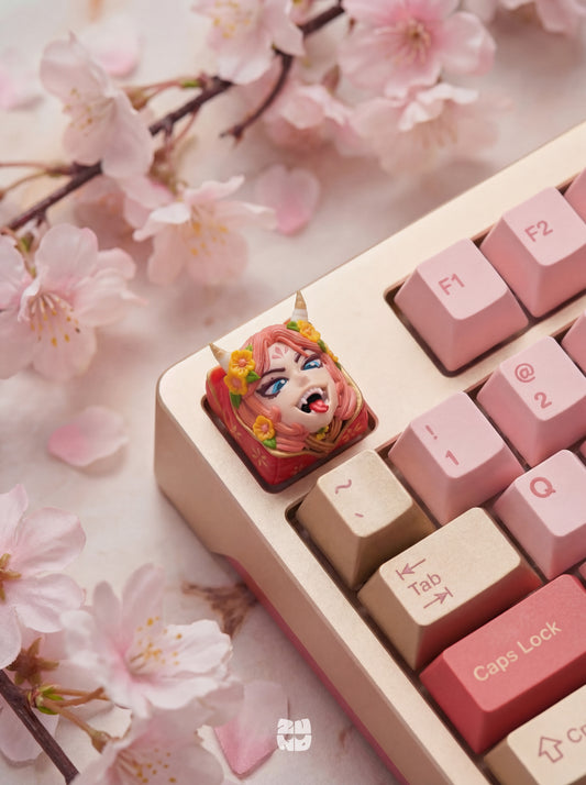 SUCCUBUS – Spring Mischief Artisan Keycap/Pink Hair Edition